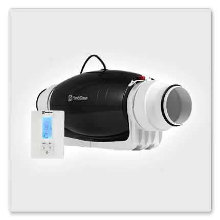Hon&Guan 10 CM Ultra Silent Inline Fan with Wireless Controller _1 გამწოვი