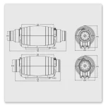 Hon&Guan 10 CM Ultra Silent Inline Fan with Wireless Controller _1 გამწოვი